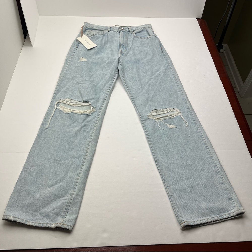 SLVRLAKE Light Blue Distressed Women Jeans